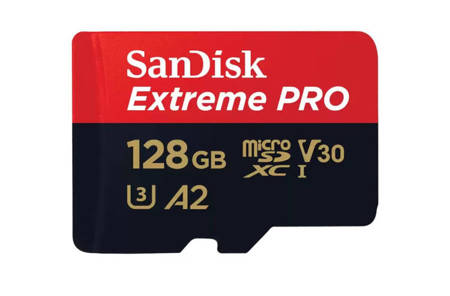 SanDisk Extreme PRO microSDXC 128GB 200/90 MB/s V30 A2